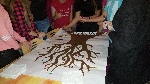 Náš študentský strom s odtlačkami prstov :)